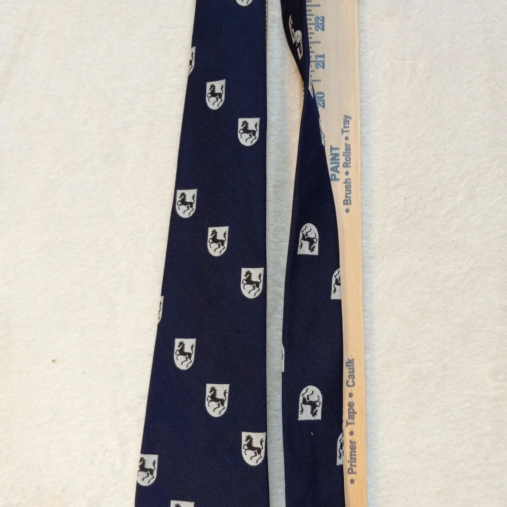 Horse Racing Equestrian Derby Prancing Necktie Silk Blue Vani-Ties Louisville KY